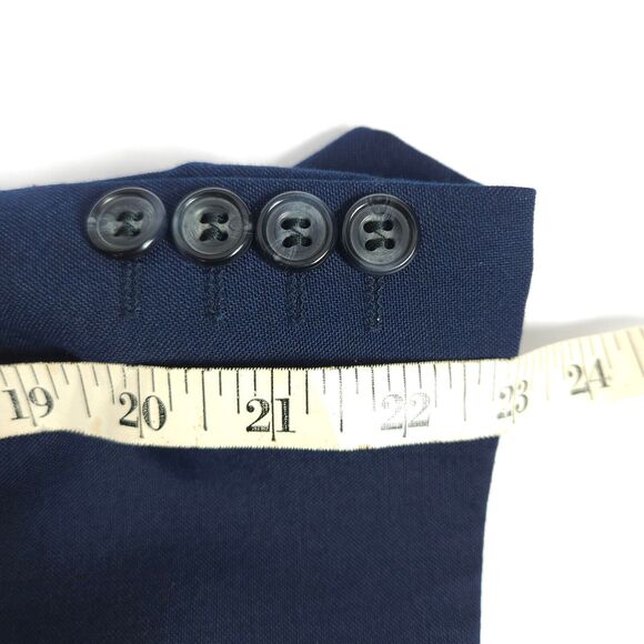 Alexandre London Mens 42R Navy Single Vent Blazer Sports Coat England Tailored - Picture 12 of 13